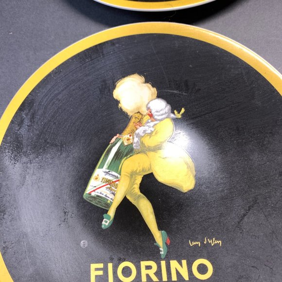 Set of Four Stoneware Salad/Dessert Plates - By Sakura Vintage Posters - Picture 5 of 8